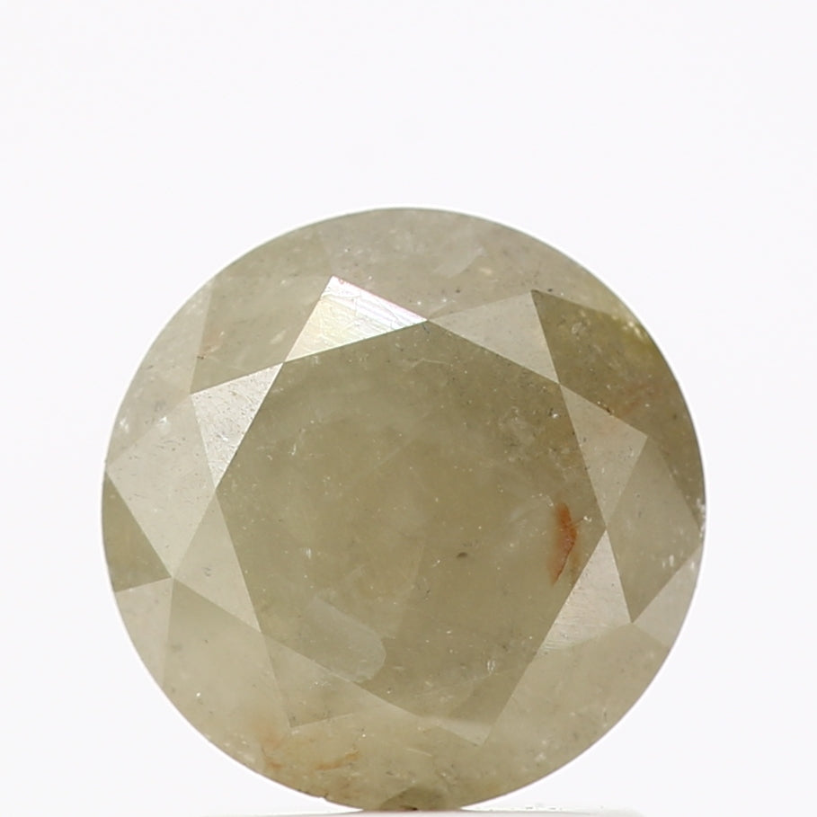 1.35 Carat Yellow Rustic Round Brilliant Cut Natural Loose Diamond